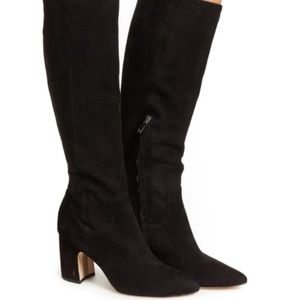 Sam Edelman Hai Black Suede Boots